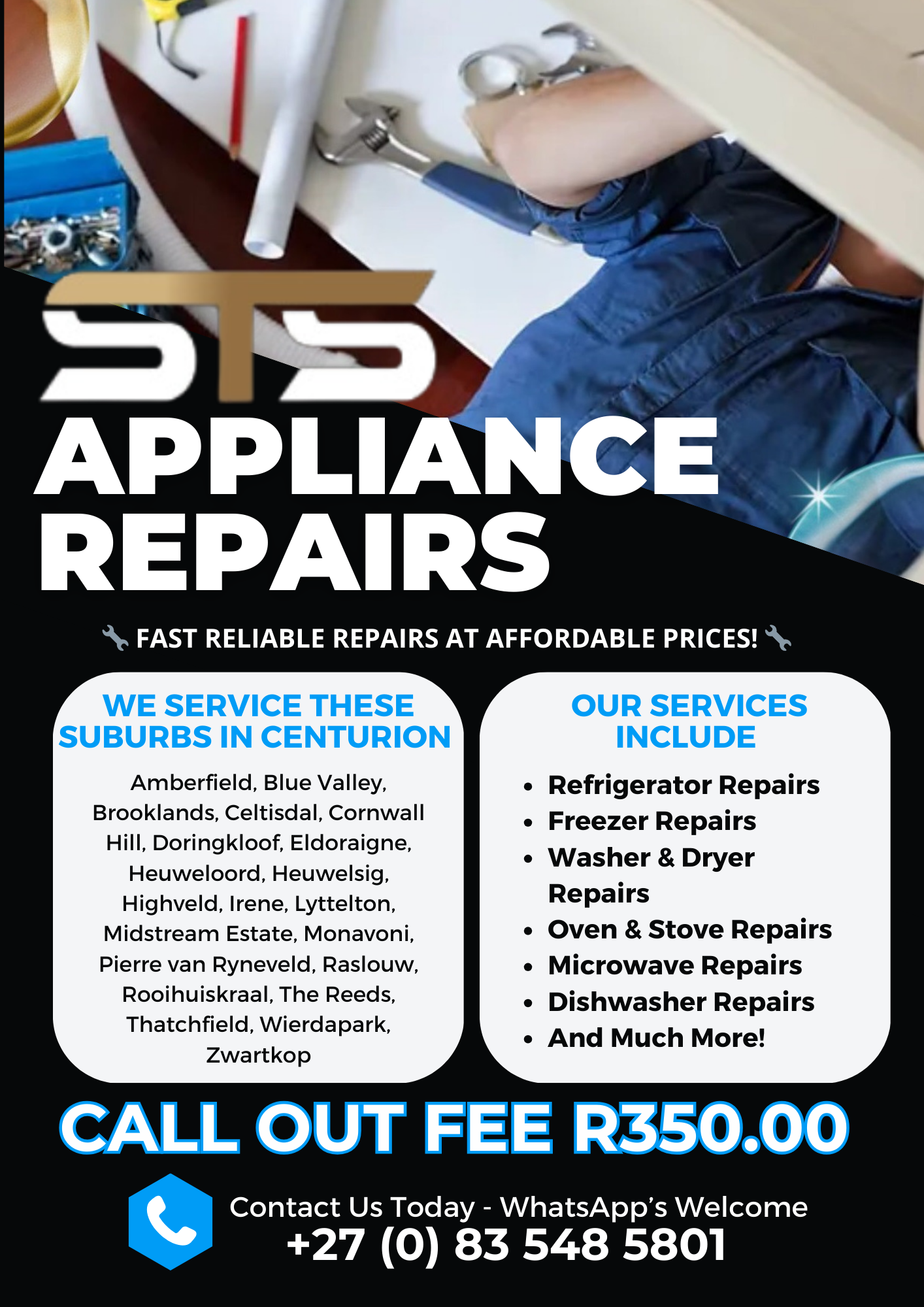 Appliance Repairs Offered in Centurion at affordable prices! Experts you cab trust. 